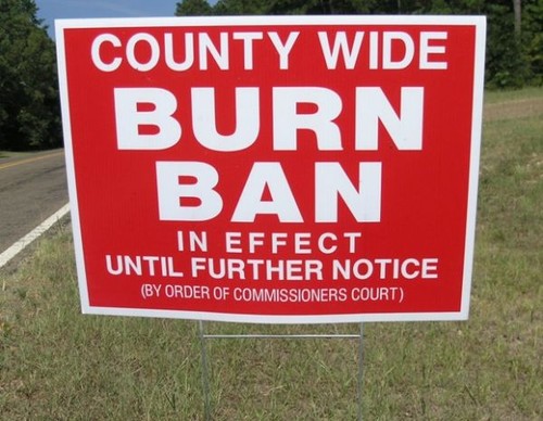 Texas County Extends Burn Ban