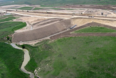 Horse Thief Resevoir Dam Complete