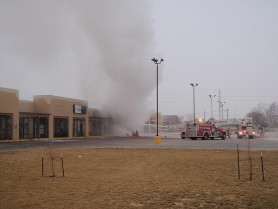 Early Morning Fire engulfs Liberal Business