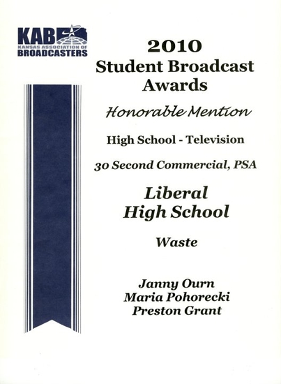 Three LHS Students Win Broadcasting Award
