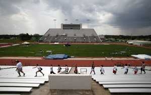 Athletes at Wichita State for 100th track and field championships