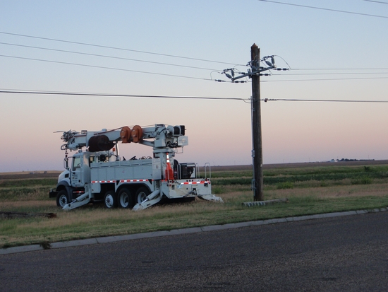 Power Poles Take a Tumble Wednesday Evening