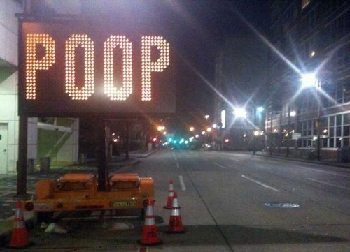 Potty Mouthed Prankster Messes With Texas Sign