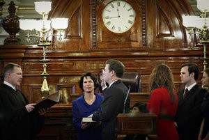Brownback Sworn In As Kansas Governor