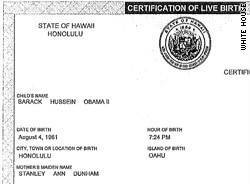 White House Releases President’s Long Form Birth Certificate
