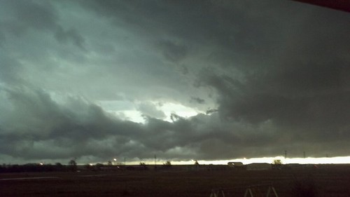 Home Damaged As Possible Tornado Roll Through Panhandle