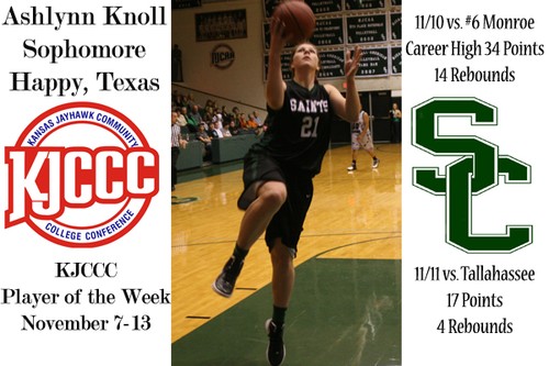 Ashlynn Knoll KJCCC Player of the Week