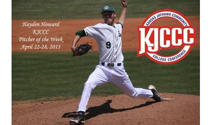 Seward’s Howard Wins KJCCC’s Pitcher of the Week