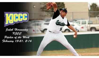 Hernandez Earns 2nd KJCCC Pitcher of the Week Award