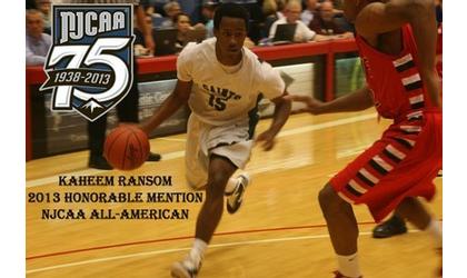 Ransom Receives Honorable Mention All American Distinction