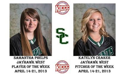 Seward Softtball Duo Wins KJCCC’s Weekly Awards