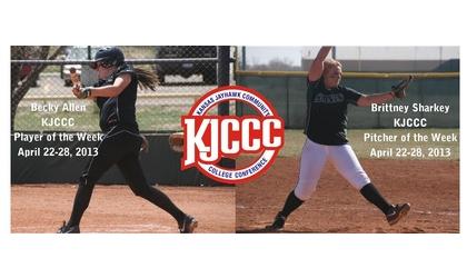 Softball Duo Wins KJCCC’s Top Weekly Honors