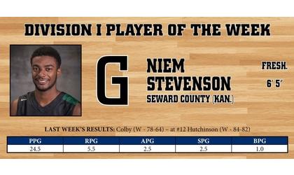 Stevenson is NJCAA Player of the Week