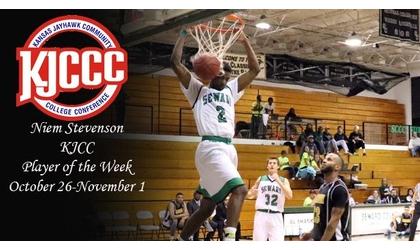 Seward’s Stevenson Earns Season’s First KJCCC Award