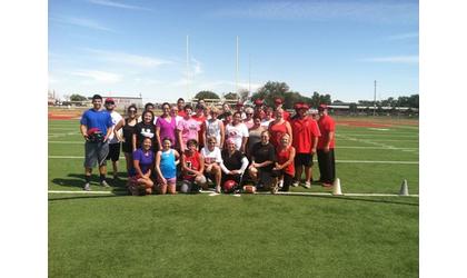 Cline Teaches LHS Moms Football 101