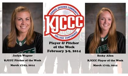 Allen and Wagner Win KJCCC Weekly Awards