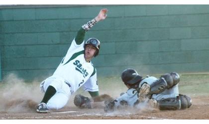 Saints Move Up Baseball Series with Dodge City