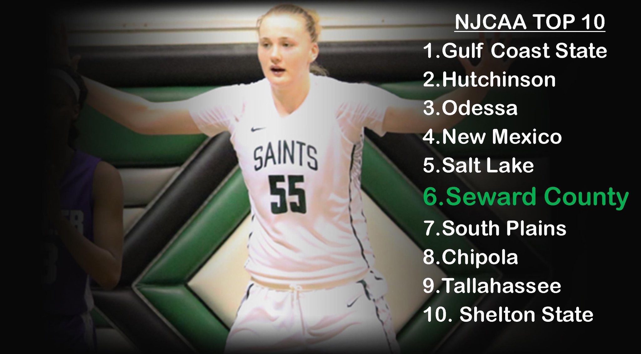 Lady Saints Move Up in NJCAA Poll