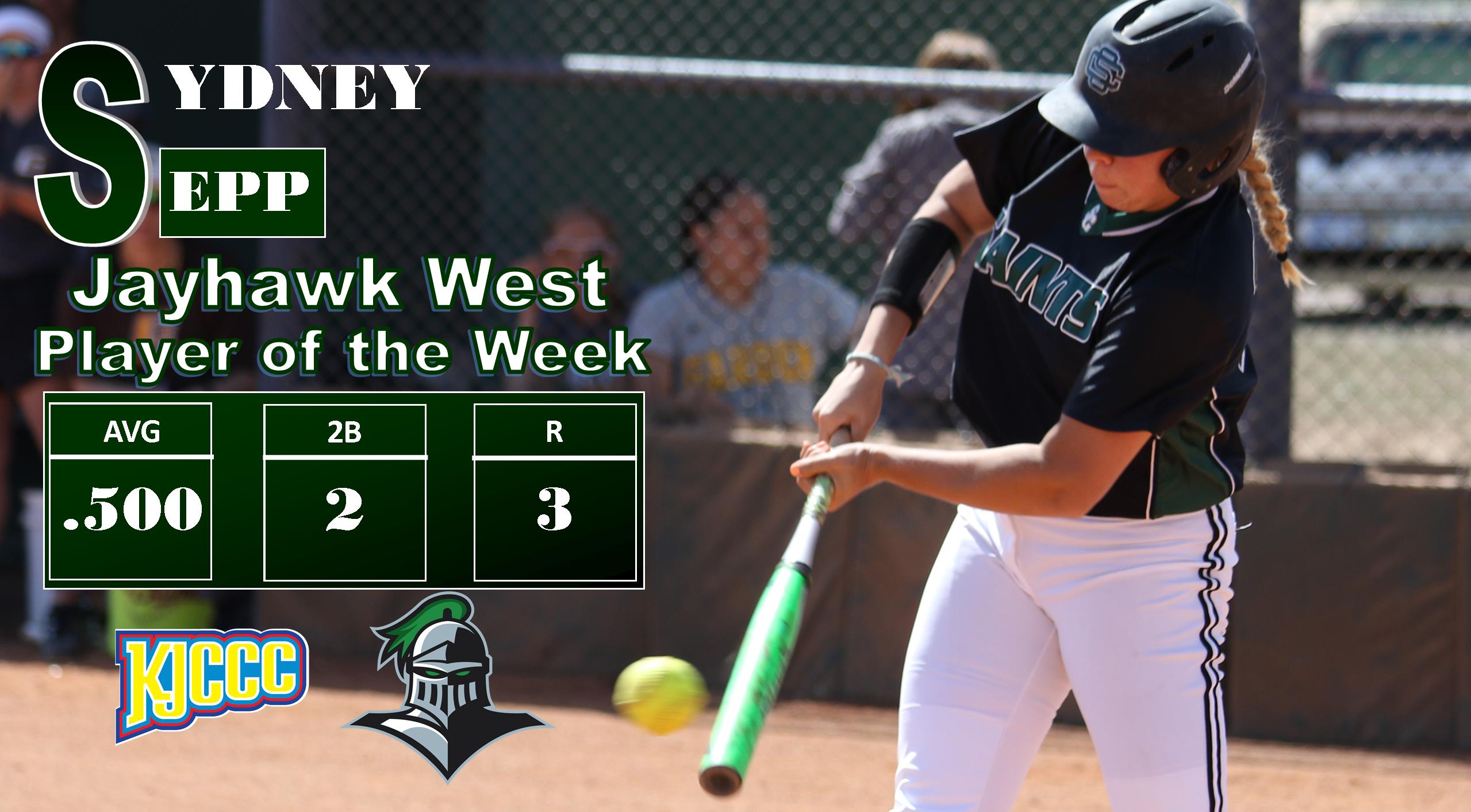 Sydney Epp Named Jayhawk West Player of the Week