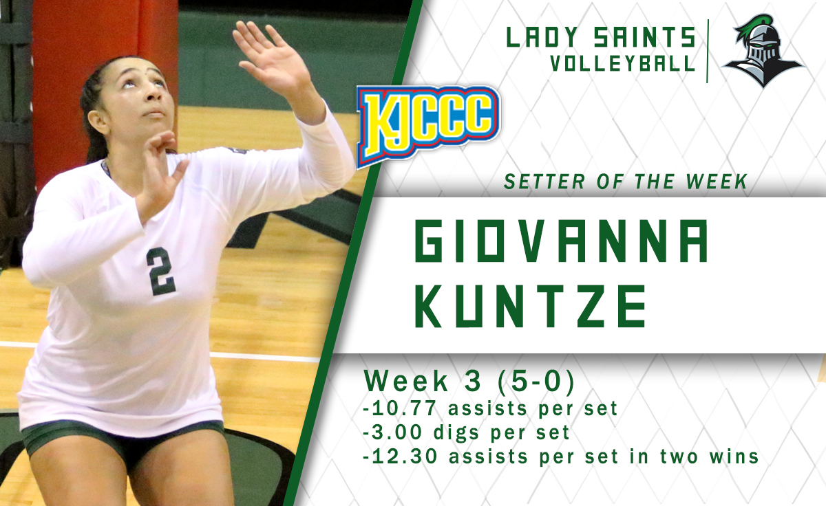 Kuntze Named KJCCC Setter of the Week