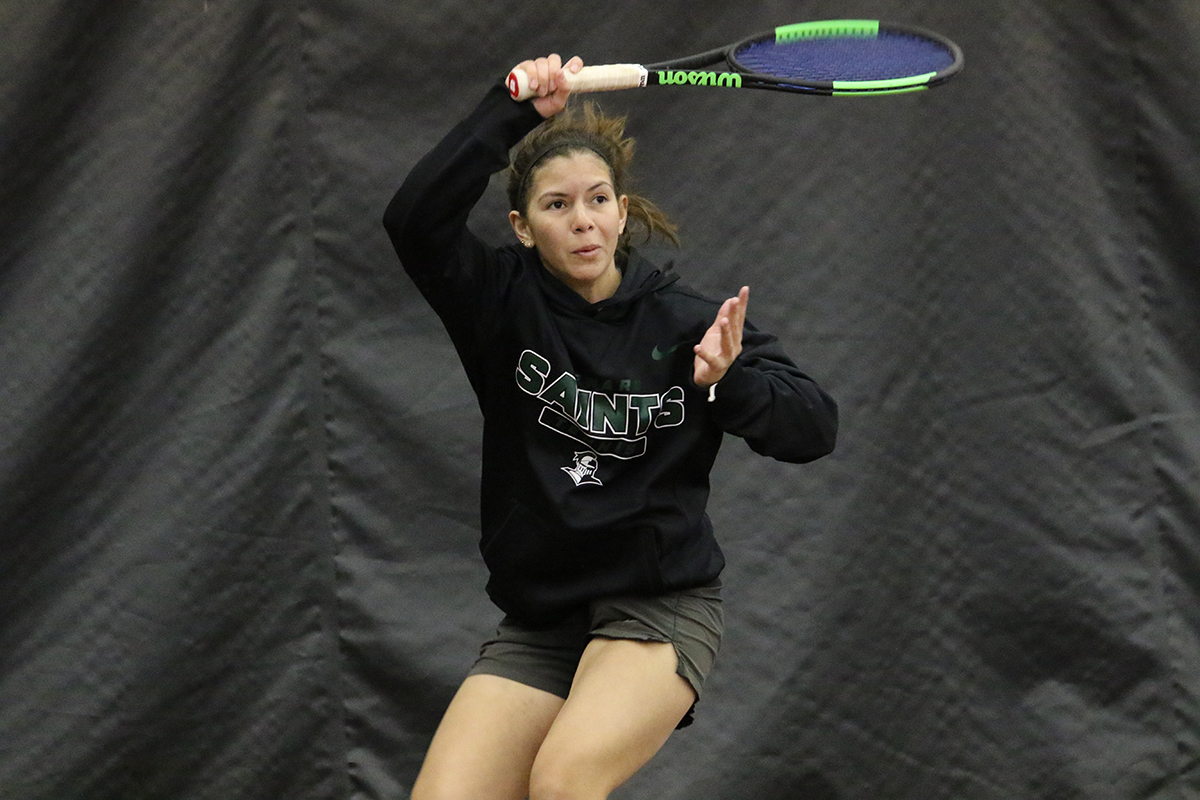 Lady Saints Tennis Continues to Win in Midlothian