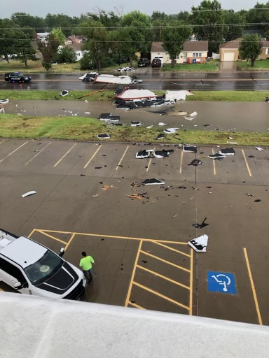 Friday Storm Causes Damage to LHS Roof