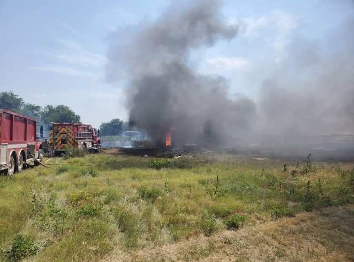 Homes Threatened by Seward County Grass Fire