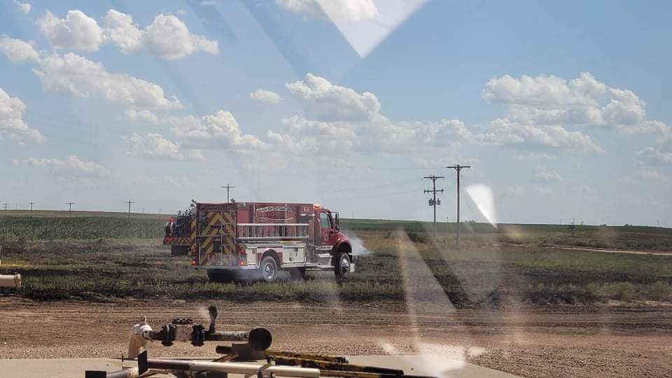 Tuesday Afternoon Fire North of Liberal