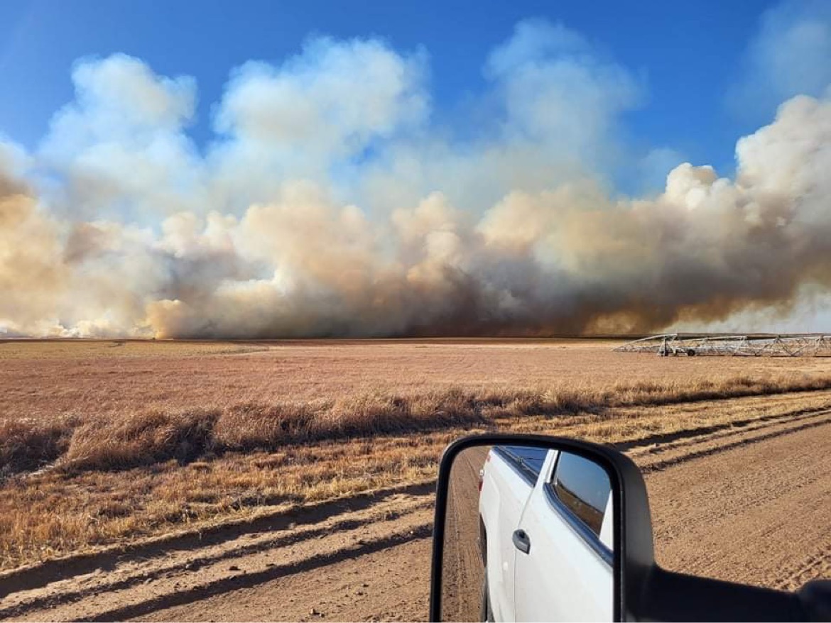 Grass Fire in Seward County