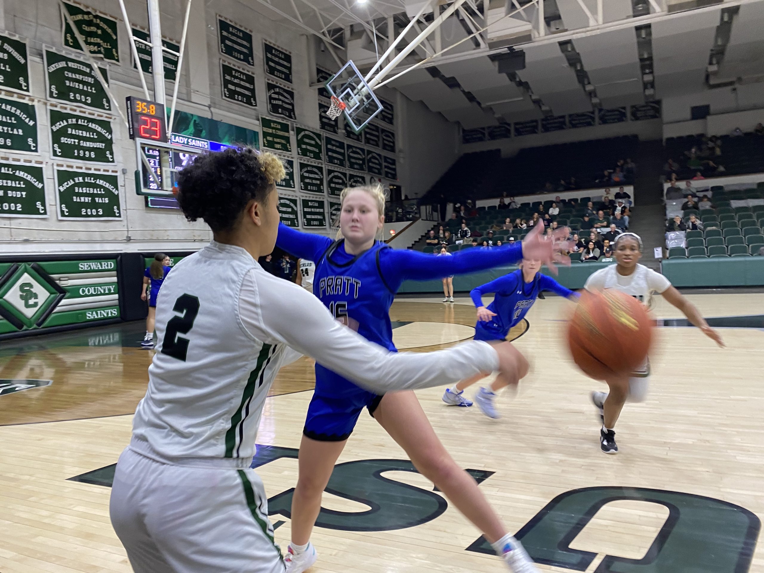 Lady Saint Offense Perks Up in Win Over Pratt