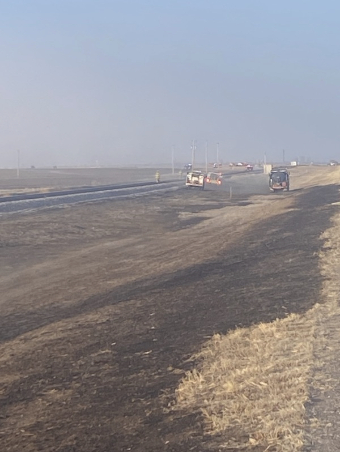 Major Grass Fire During High Fire Danger Moment Near Guymon