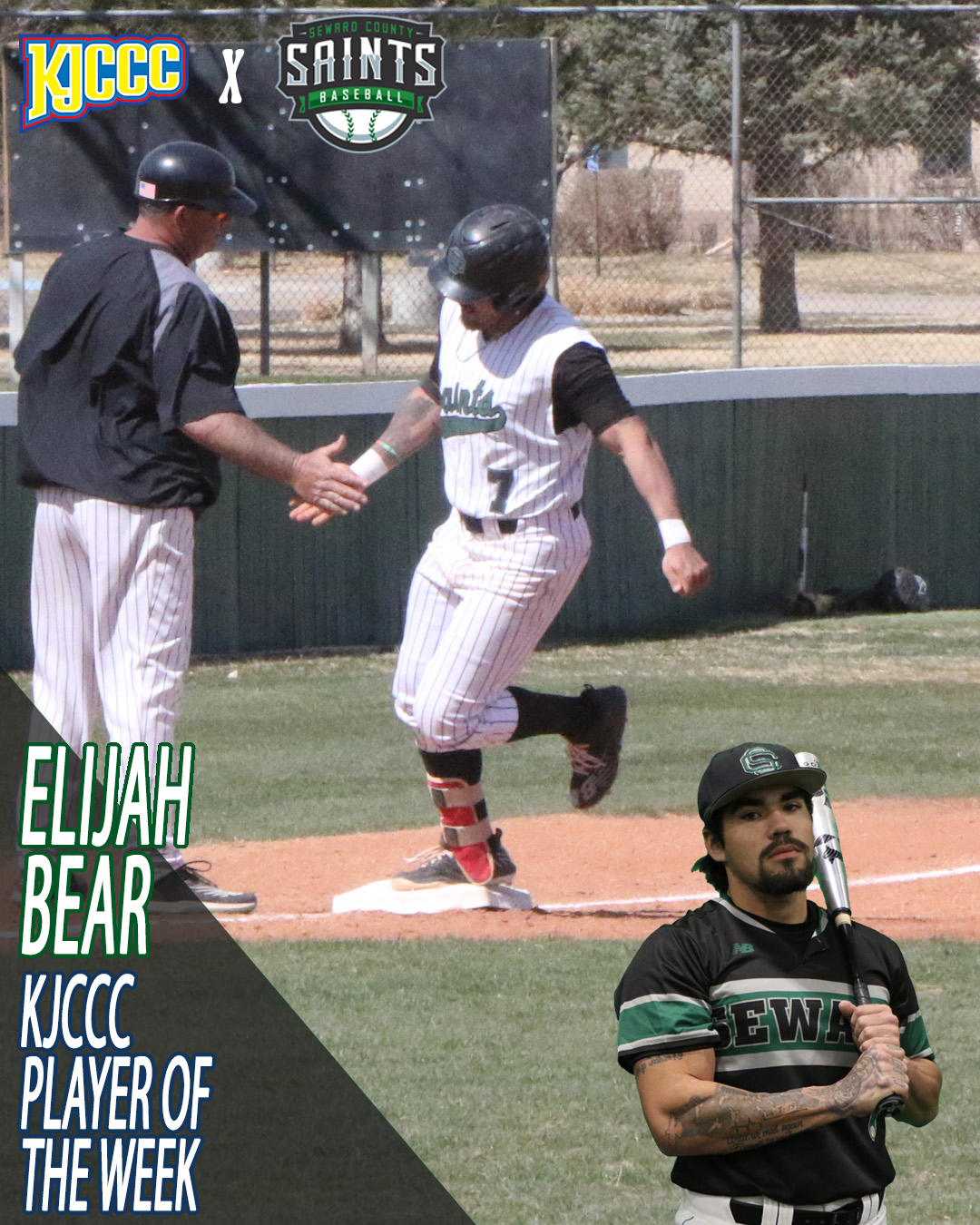 Seward’s Elijah Bear KJCCC and NJCAA Player of the Week