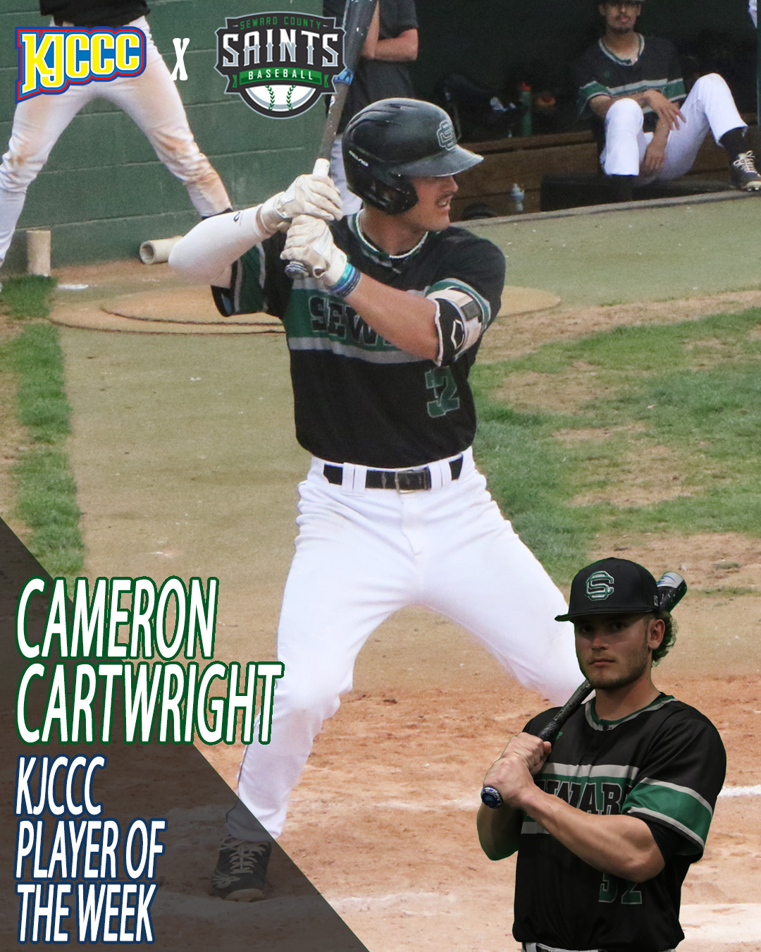Cameron Cartwright is KJCCC Player of the Week
