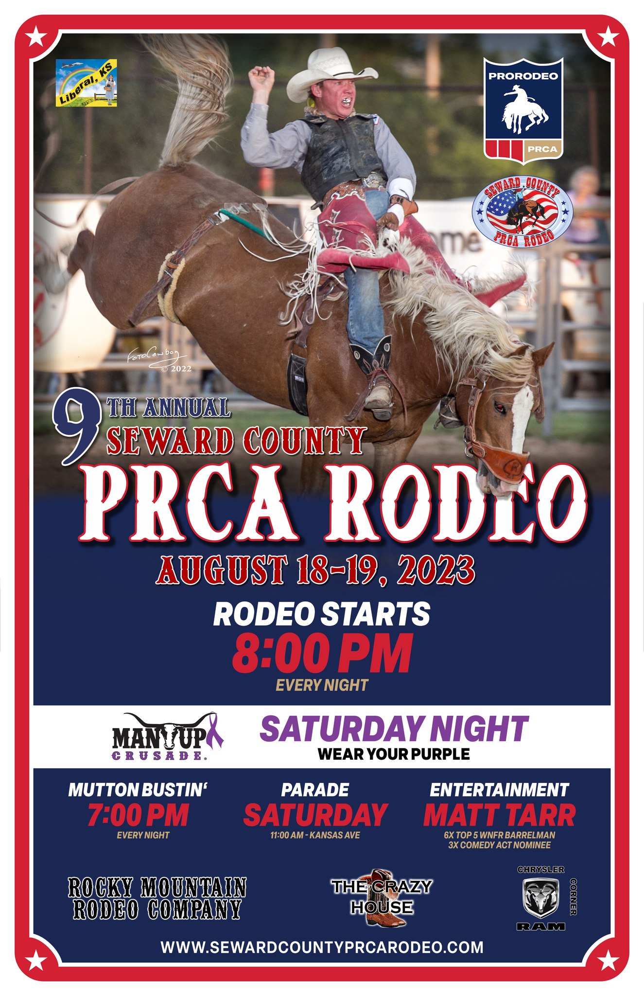 Seward County PRCA Rodeo Schedule of Events