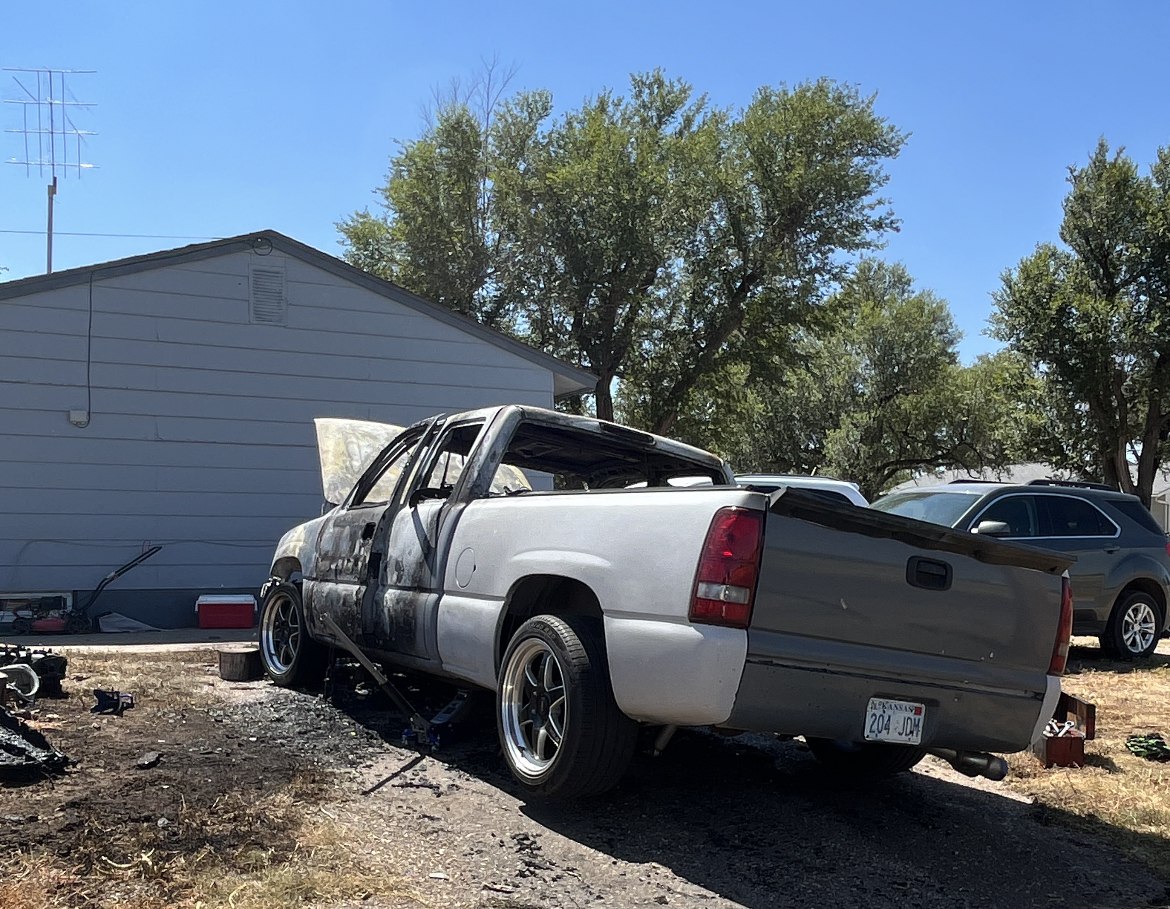 Vehicle Fire at 703 S. Roosevelt Ave. in Liberal