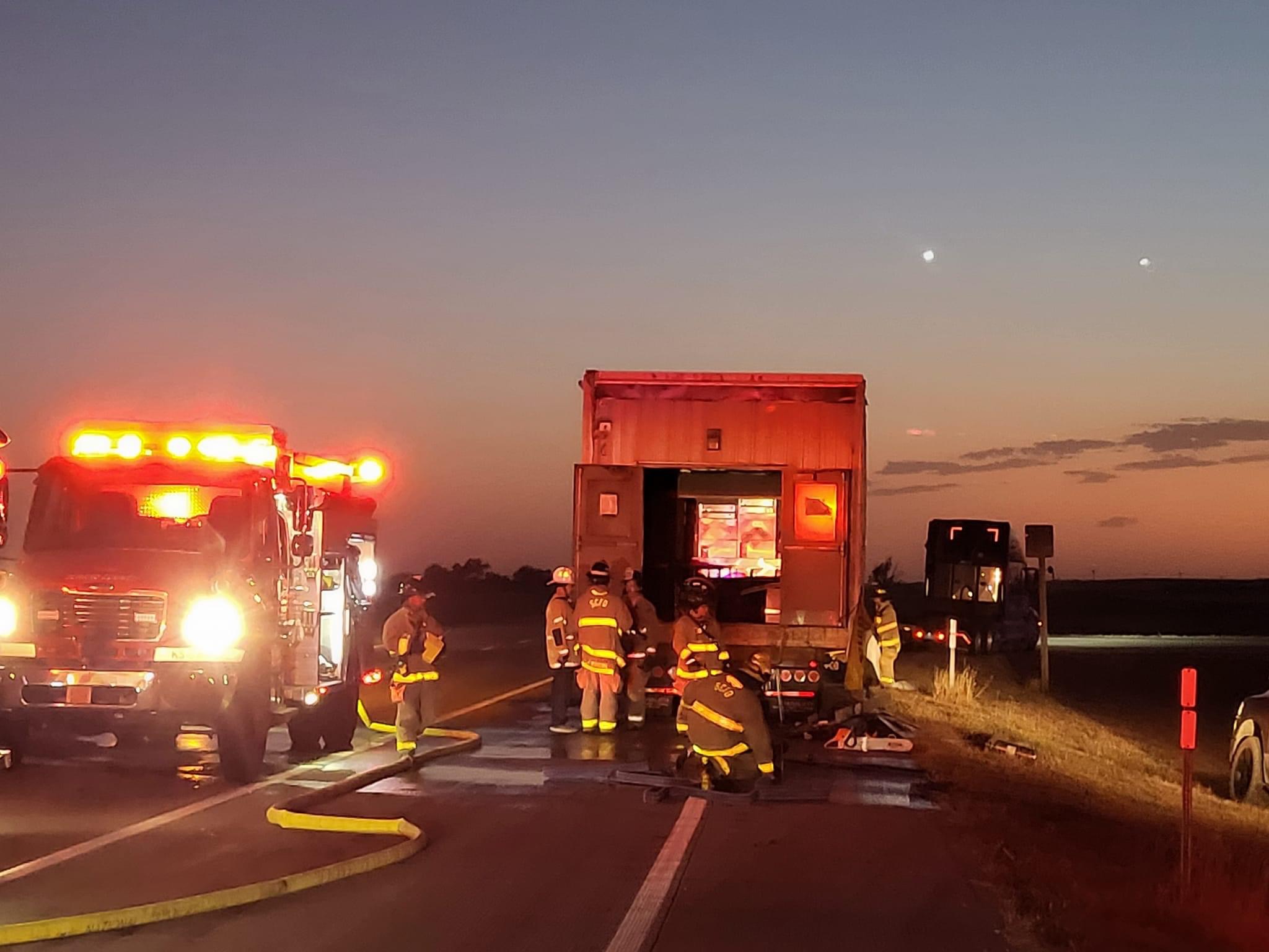 Sunday Night Fire on Highway 54