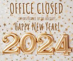 County/City Offices/CityBus Closed for New Years Day