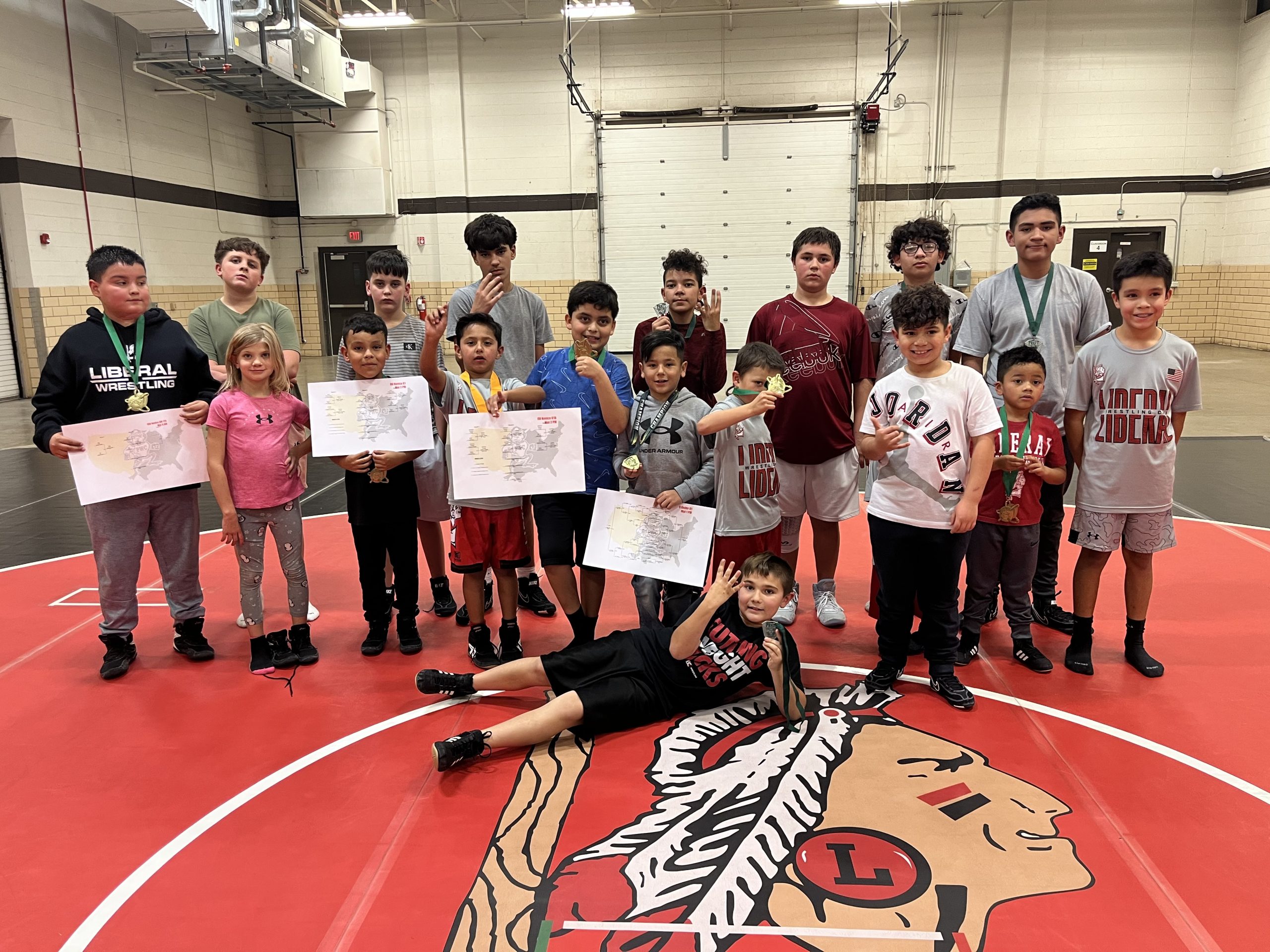 Liberal Wrestling Club has 16 Placers, 5 in 1st