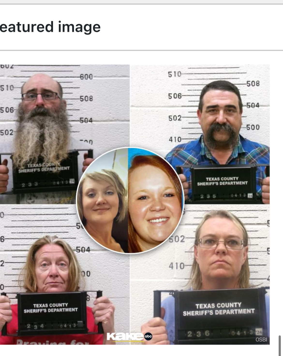 ‘God’s Misfits’ Held in Killing of Hugoton Women Over Custody Battle