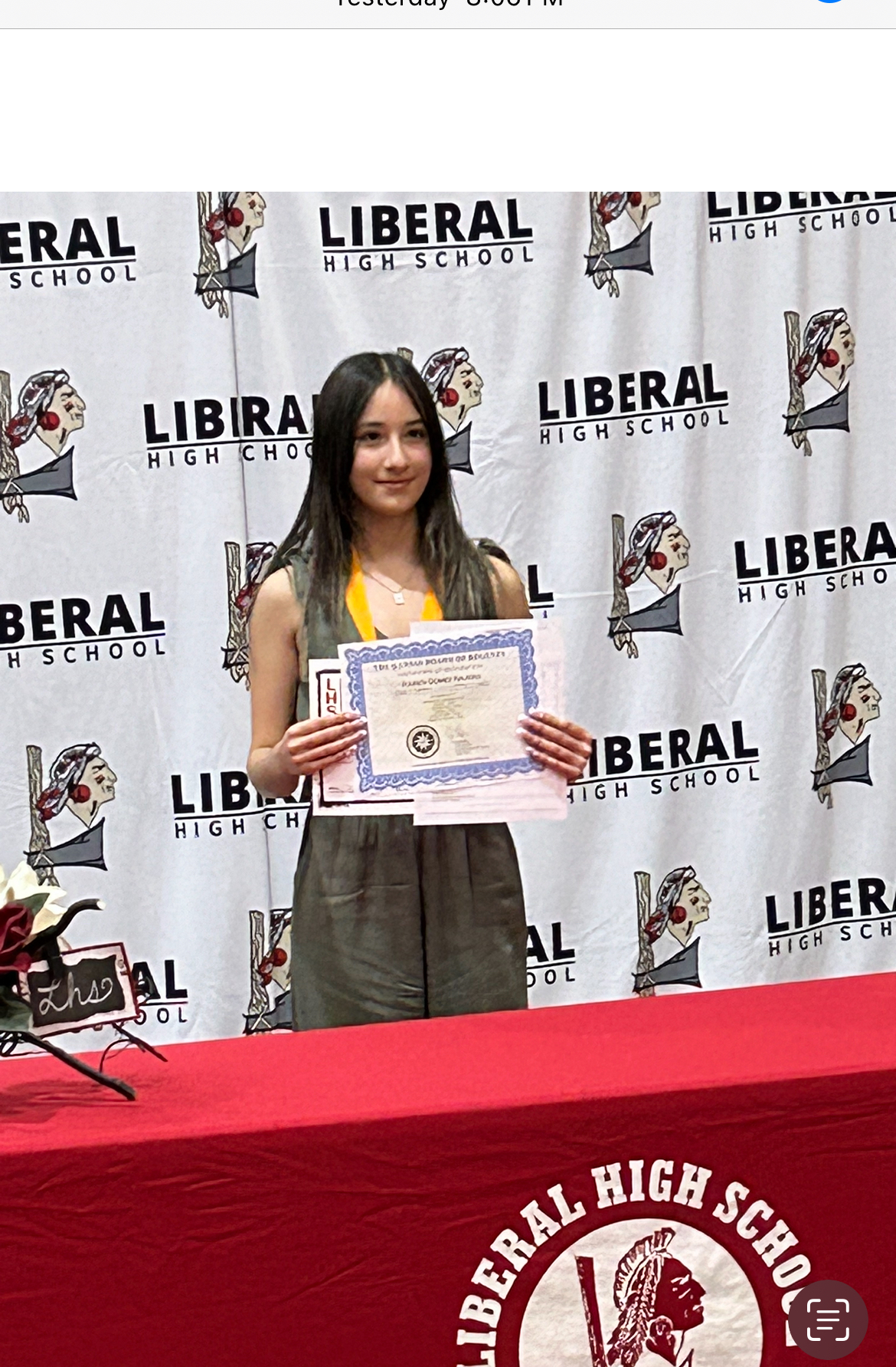 Karen Gomez-Najera Named LHS Valedictorian