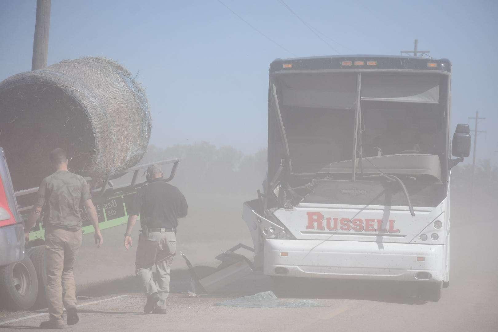 Bus Heading to Liberal for Baseball Involved in an Accident